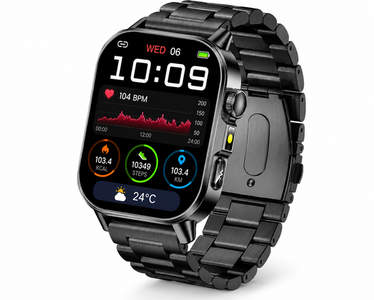 Zormaro ECG+PPG Smartwatch – Premium AMOLED Display