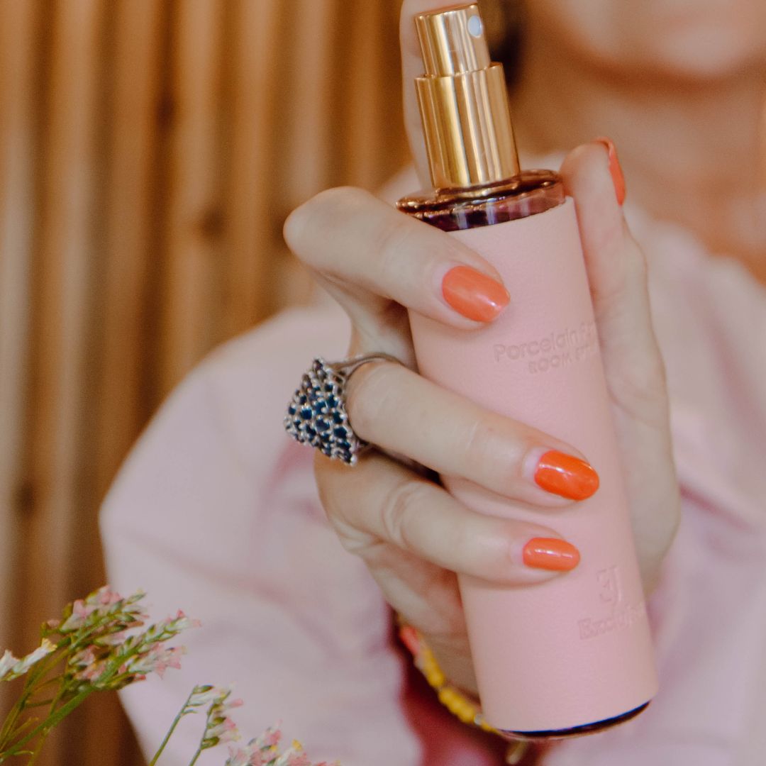 Porcelain peony pink leather feel roomspray, foto 8