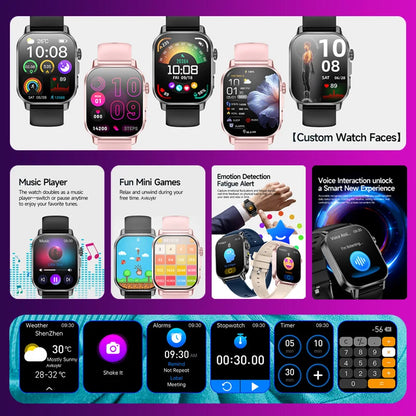 Revolutionary 2026 ECG+PPG Smart Watch for Men - Accurate Blood Pressure, Lipids & Uric Acid Monitoring with Stunning 2.0-Inch AMOLED HD Display