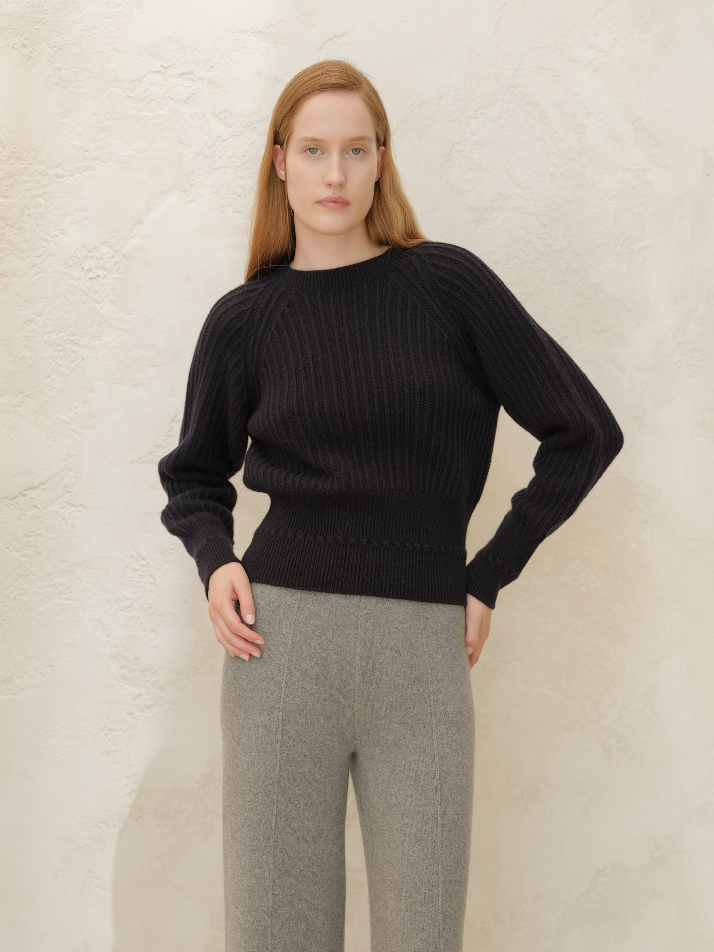 Cashmere Mix Raglan Sweater