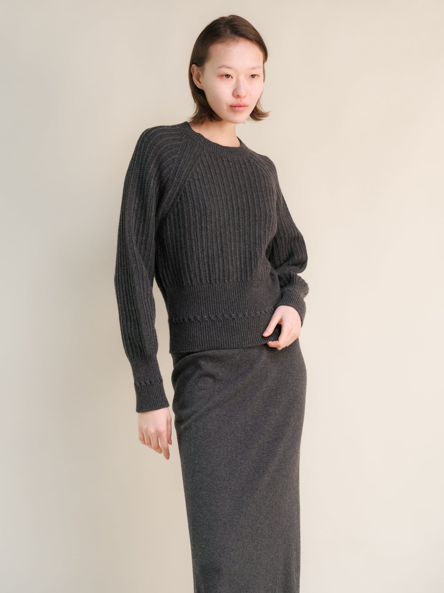 Cashmere Mix Raglan Sweater