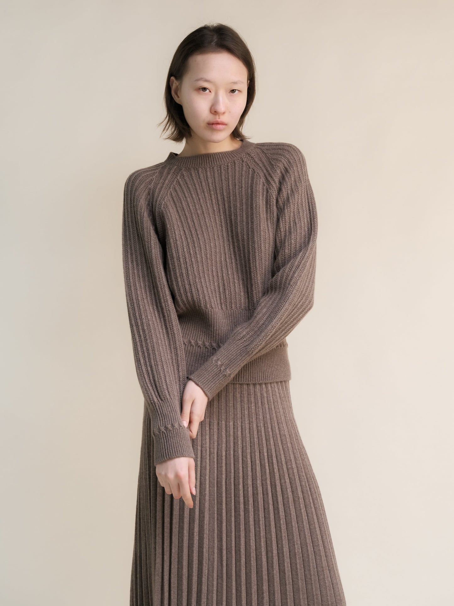 Cashmere Mix Raglan Sweater