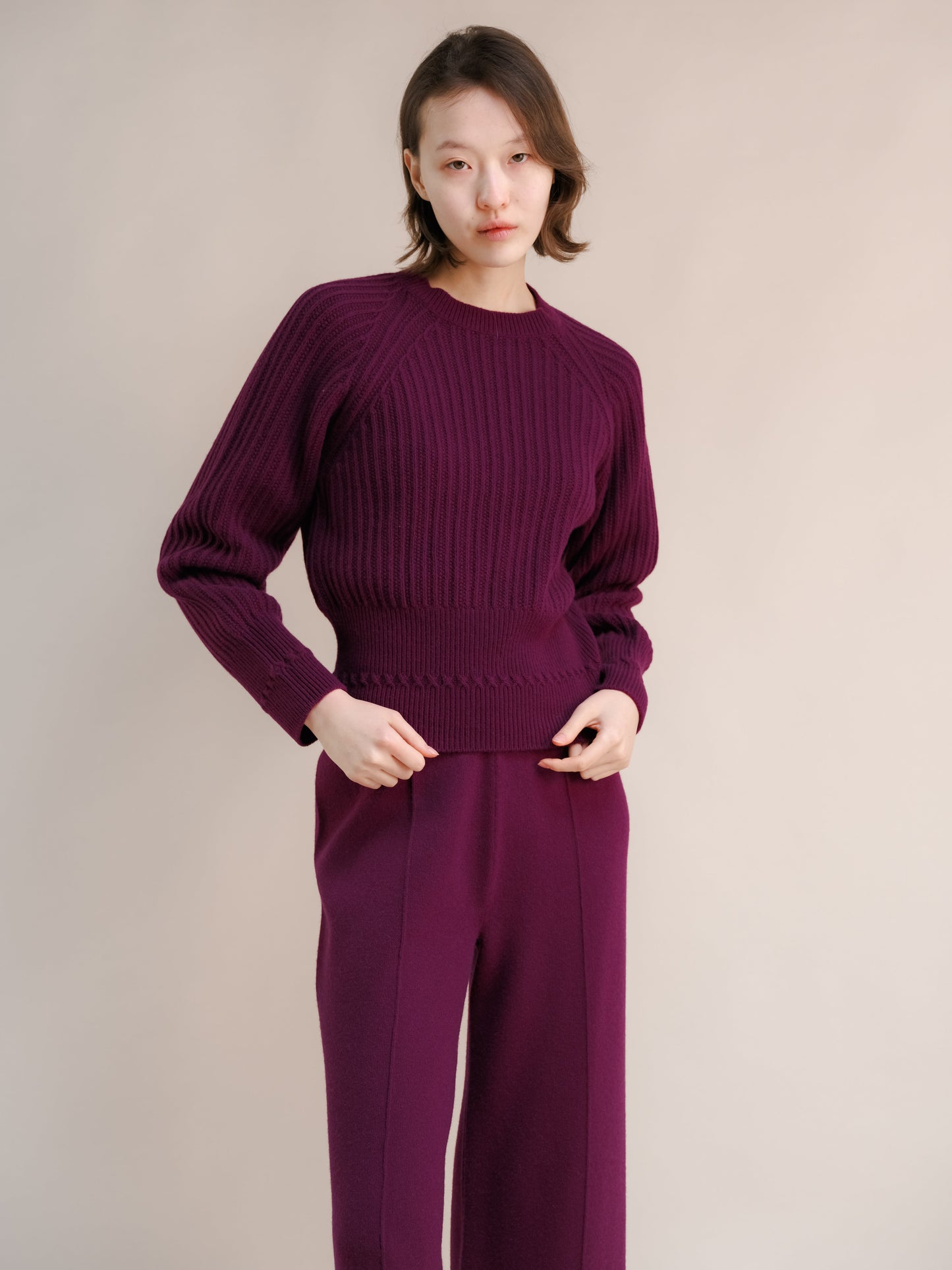 Cashmere Mix Raglan Sweater