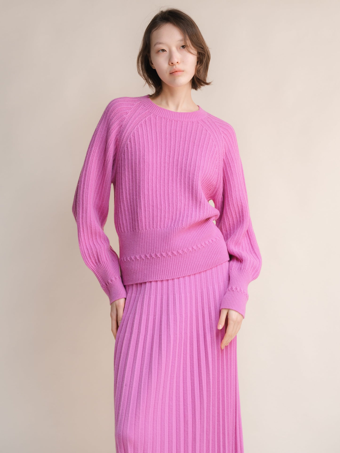 Cashmere Mix Raglan Sweater