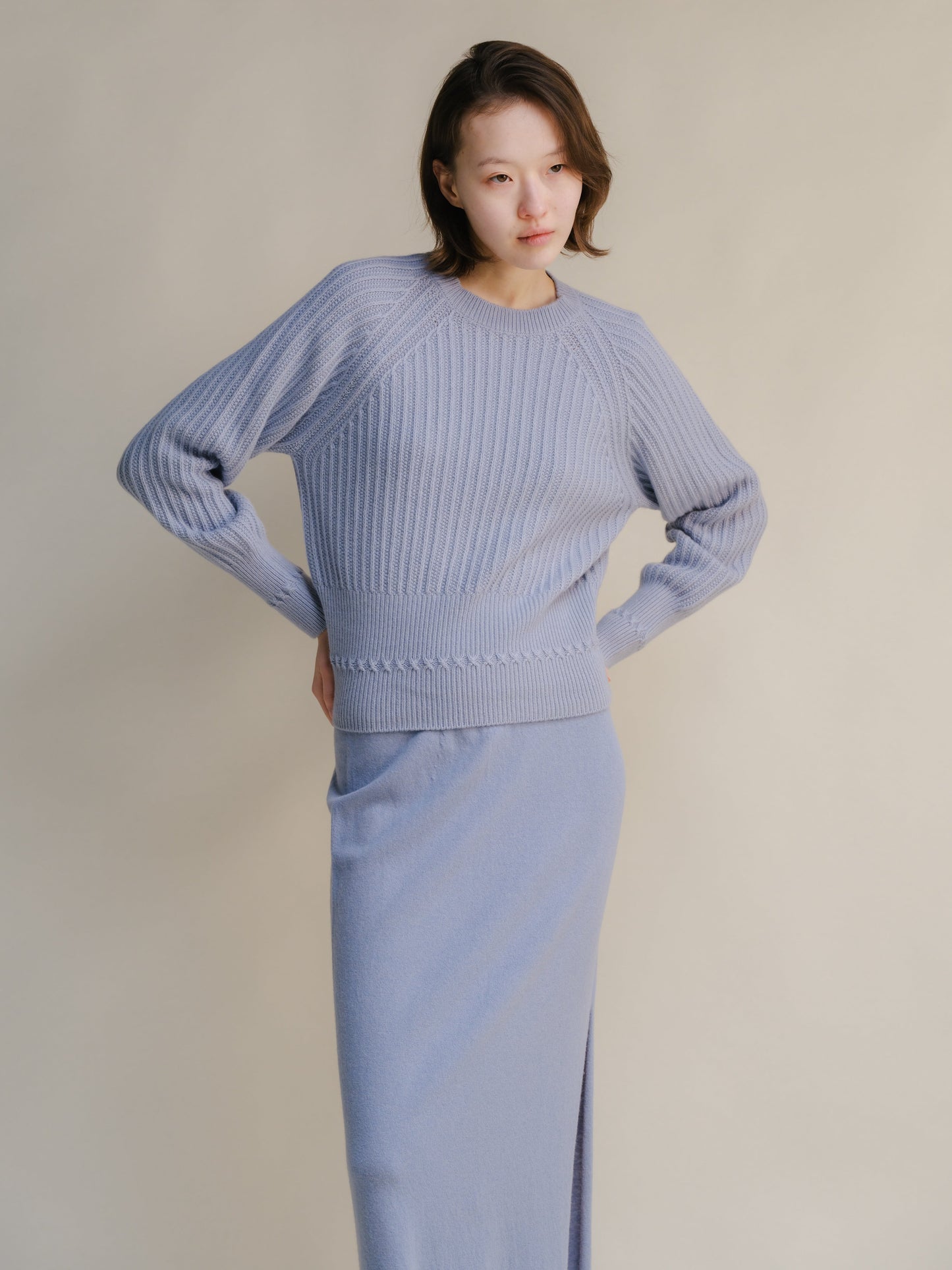 Cashmere Mix Raglan Sweater