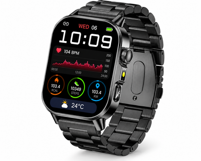 Zormaro ECG+PPG Smartwatch – Premium AMOLED Display