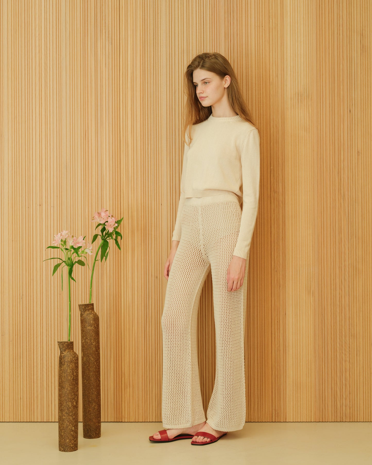 Cotton Crochet Pants