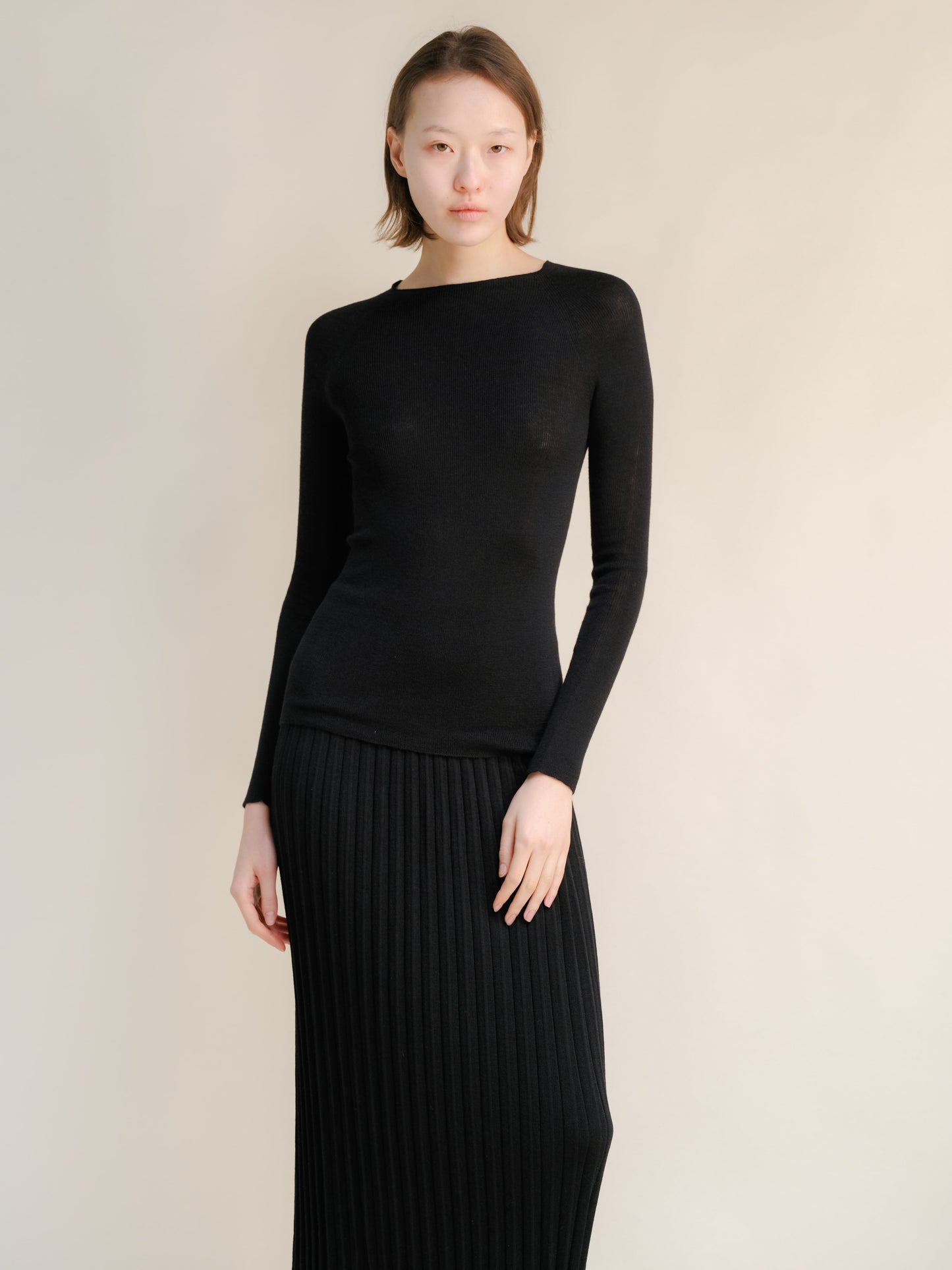 Extra Fine Merino Ribbed Crewneck