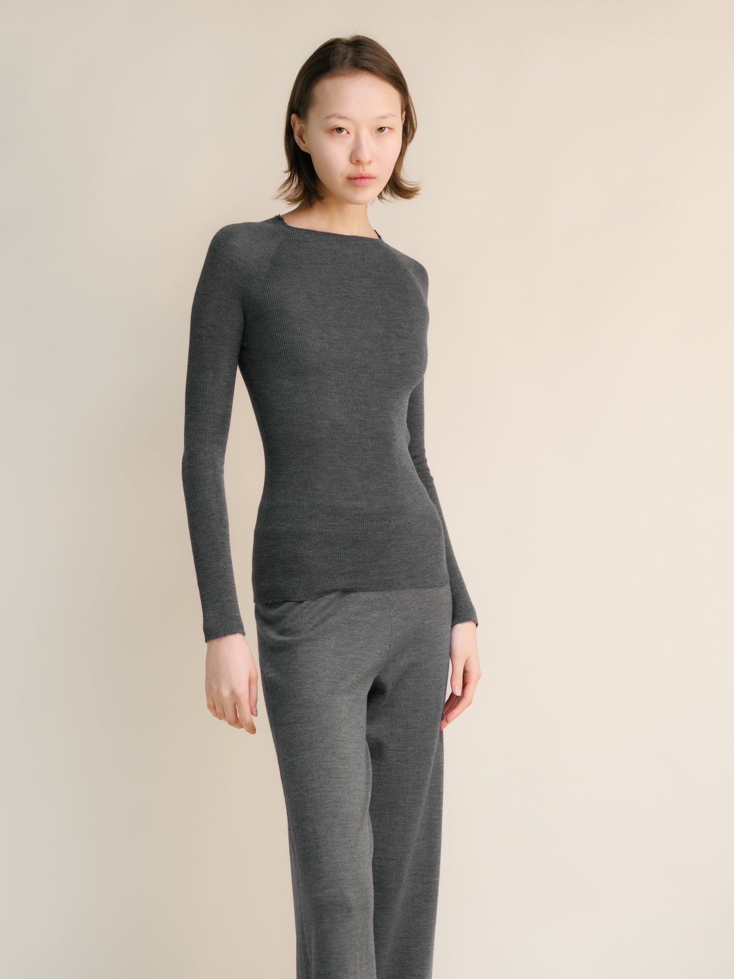 Extra Fine Merino Ribbed Crewneck