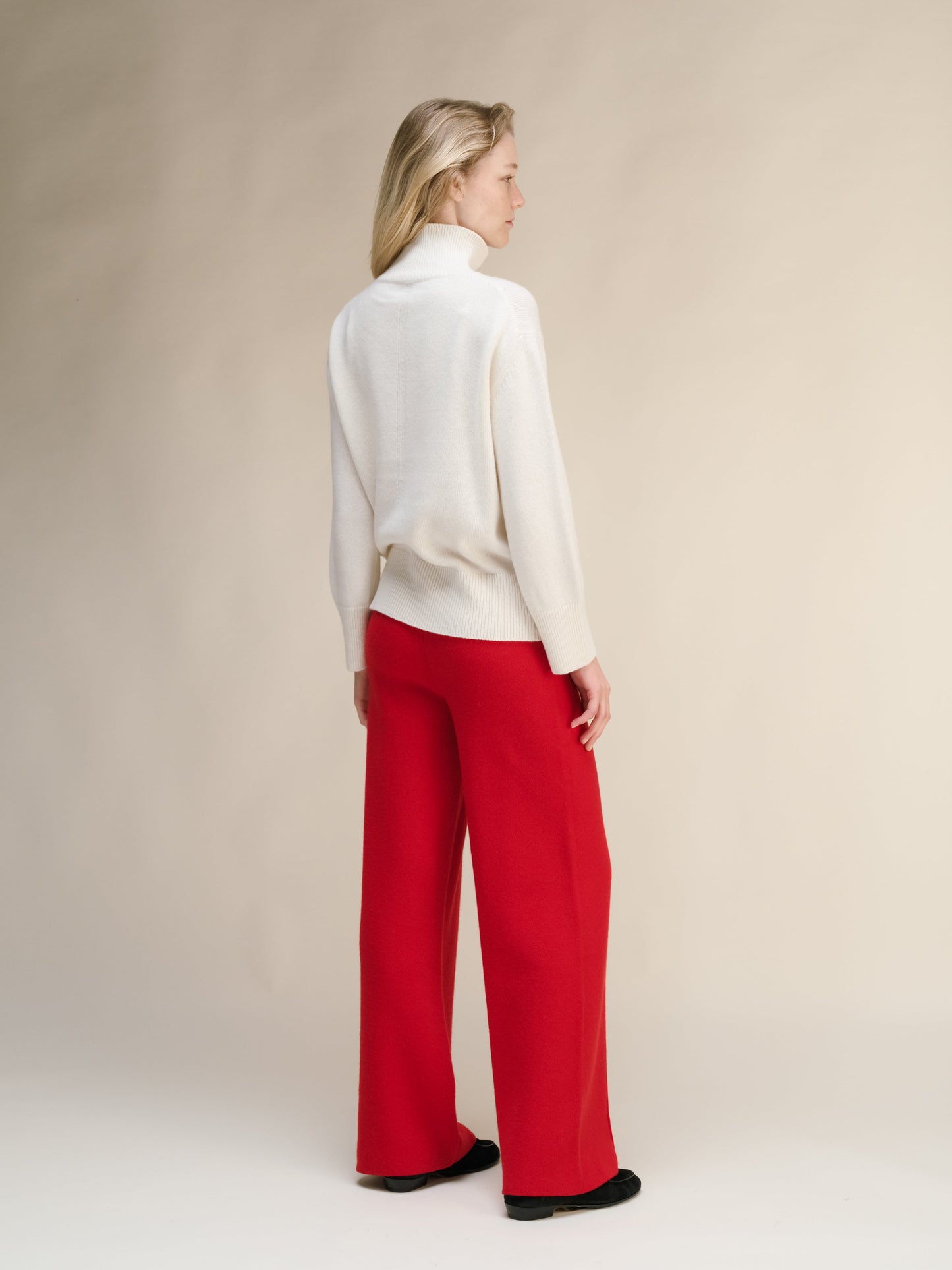 Cashmere Mix Maxi High Neck