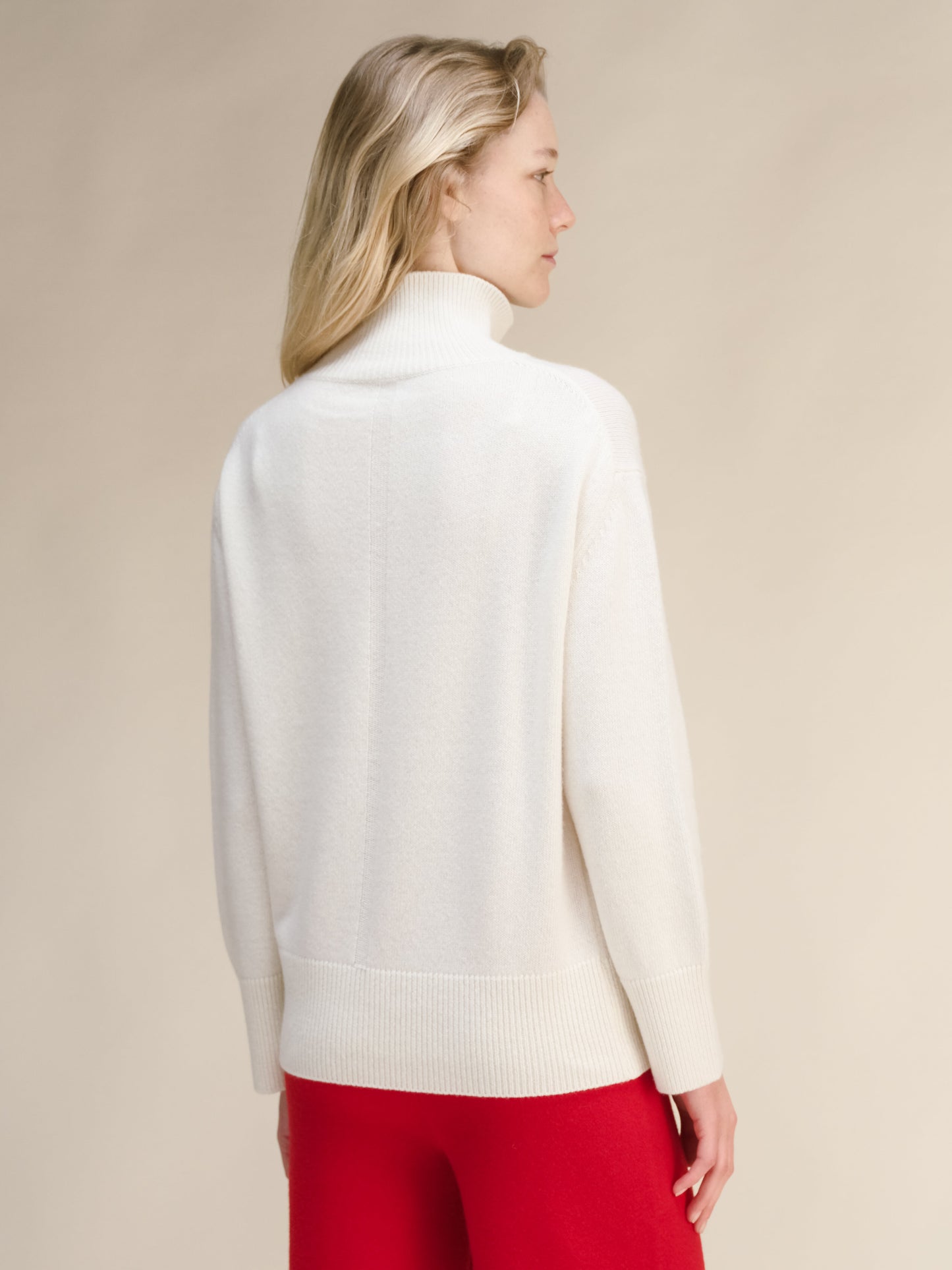 Cashmere Mix Maxi High Neck