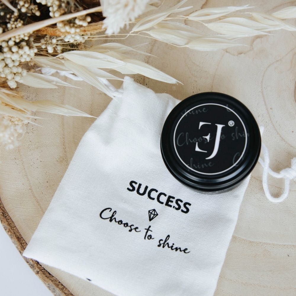 Quote kaars in blik - Choose to shine (klein formaat)