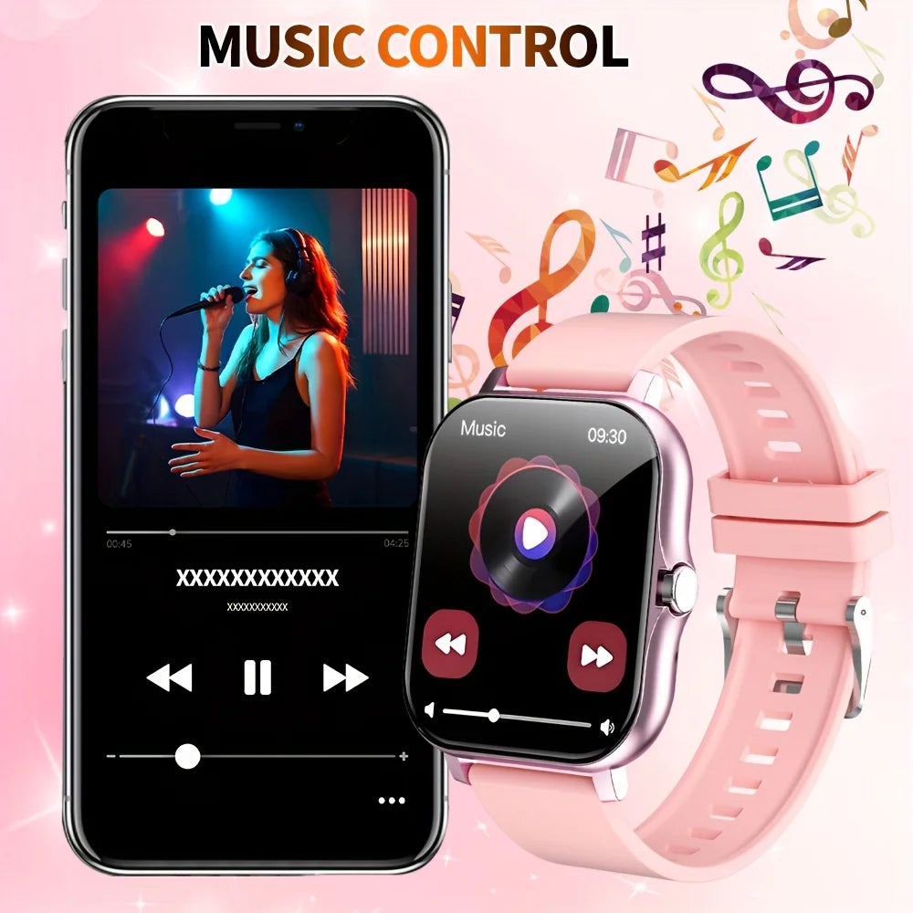 G.L Wear 1.83-Inch HD Smartwatch - Bluetooth Calling, Heart Rate Monitor & Activity Tracker for Men and Women - Perfect Holiday Gift!