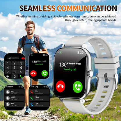 G.L Wear 1.83-Inch HD Smartwatch - Bluetooth Calling, Heart Rate Monitor & Activity Tracker for Men and Women - Perfect Holiday Gift!