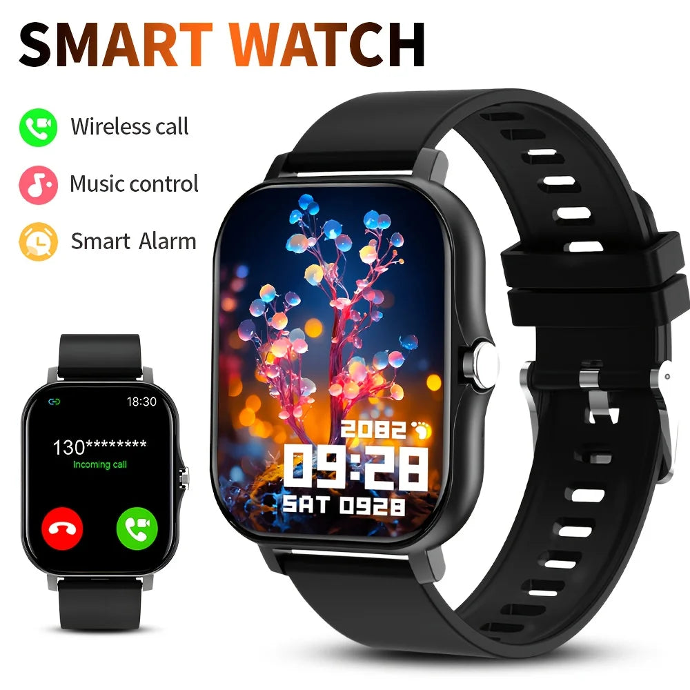G.L Wear 1.83-Inch HD Smartwatch - Bluetooth Calling, Heart Rate Monitor & Activity Tracker for Men and Women - Perfect Holiday Gift!