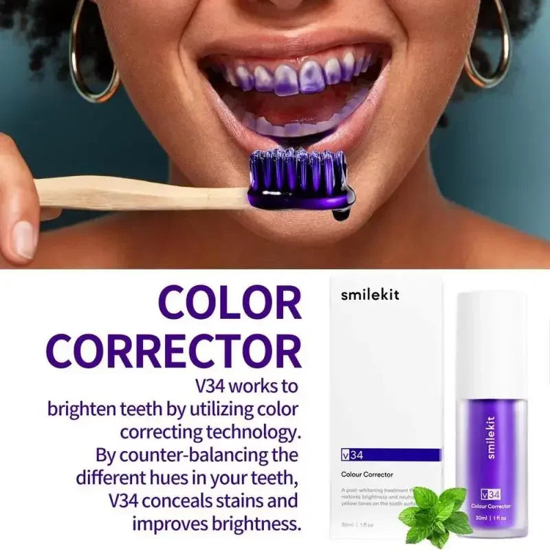 Whitening V34 Purple Toothpaste
